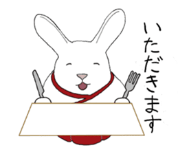 Rabbit Shinto priest and priestess sticker #9979461