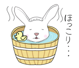 Rabbit Shinto priest and priestess sticker #9979463