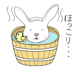 Rabbit Shinto priest and priestess sticker #9979463