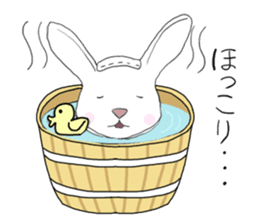 Rabbit Shinto priest and priestess sticker #9979463