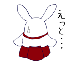 Rabbit Shinto priest and priestess sticker #9979469
