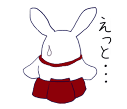 Rabbit Shinto priest and priestess sticker #9979469