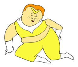 Love and fat warriors MAN 2 sticker #9980588