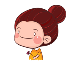 PenPen Red Bun Girl sticker #9980672