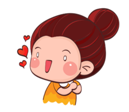 PenPen Red Bun Girl sticker #9980674