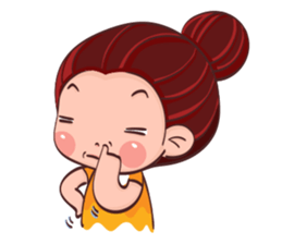 PenPen Red Bun Girl sticker #9980677