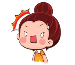 PenPen Red Bun Girl sticker #9980678