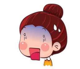 PenPen Red Bun Girl sticker #9980687
