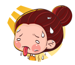 PenPen Red Bun Girl sticker #9980690