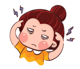 PenPen Red Bun Girl sticker #9980694