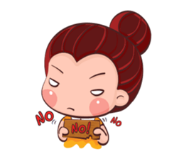PenPen Red Bun Girl sticker #9980697