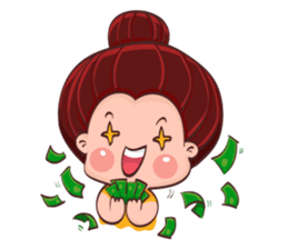 PenPen Red Bun Girl sticker #9980700