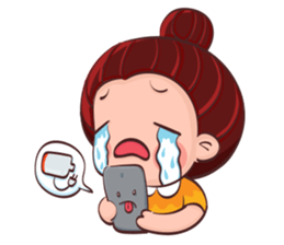 PenPen Red Bun Girl sticker #9980703