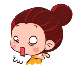 PenPen Red Bun Girl sticker #9980704