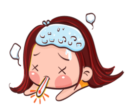 PenPen Red Bun Girl sticker #9980705