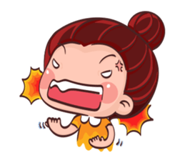 PenPen Red Bun Girl sticker #9980706