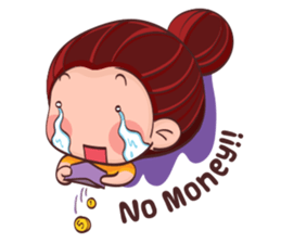 PenPen Red Bun Girl sticker #9980709