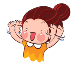 PenPen Red Bun Girl sticker #9980711