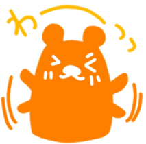 Trip Orange Bear sticker #9981213