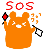 Trip Orange Bear sticker #9981218