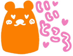 Trip Orange Bear sticker #9981222