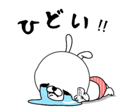 Rabbit person3 sticker #9981727