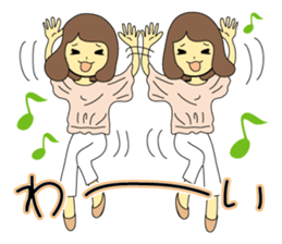 Sticker of polite girl sticker #9981812