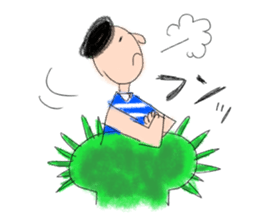 The person is always calm. sticker #9982054