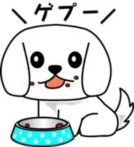 White Dog Karin sticker #9983009