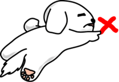 White Dog Karin sticker #9983025