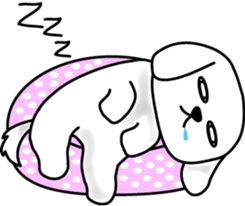 White Dog Karin sticker #9983028