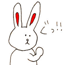 funny bunny from Japan sticker #9983560