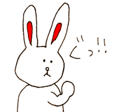 funny bunny from Japan sticker #9983560