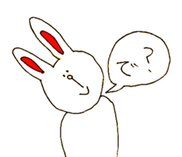 funny bunny from Japan sticker #9983573