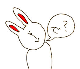 funny bunny from Japan sticker #9983573