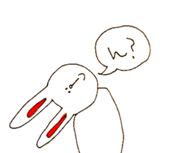 funny bunny from Japan sticker #9983574