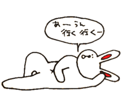 funny bunny from Japan sticker #9983585