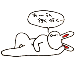 funny bunny from Japan sticker #9983585