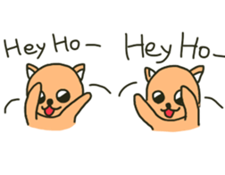 party people dog English version sticker #9983758