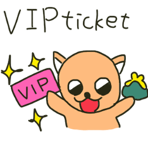 party people dog English version sticker #9983762