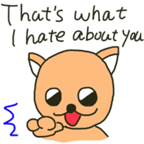 party people dog English version sticker #9983763