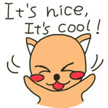 party people dog English version sticker #9983769