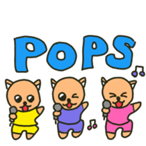 party people dog English version sticker #9983776