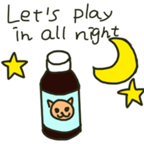 party people dog English version sticker #9983782