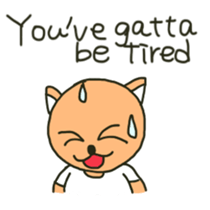 party people dog English version sticker #9983787