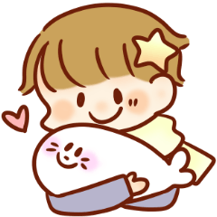 The boy with his friends in the sea.