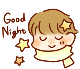 The boy with his friends in the sea. sticker #9983833