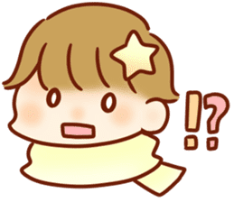 The boy with his friends in the sea. sticker #9983834