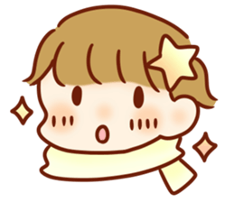 The boy with his friends in the sea. sticker #9983835