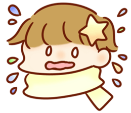 The boy with his friends in the sea. sticker #9983838